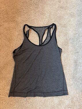 Women’s Charcoal Racerback Tank Top
